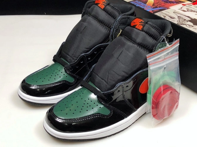 Jordan Retro 1 OG High Air Black Orange-Fir Team x SoleFly AV3905-038 0718